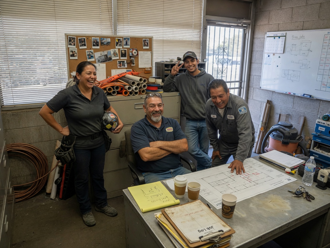 The Brea Slab Leak Pros team at work in Brea