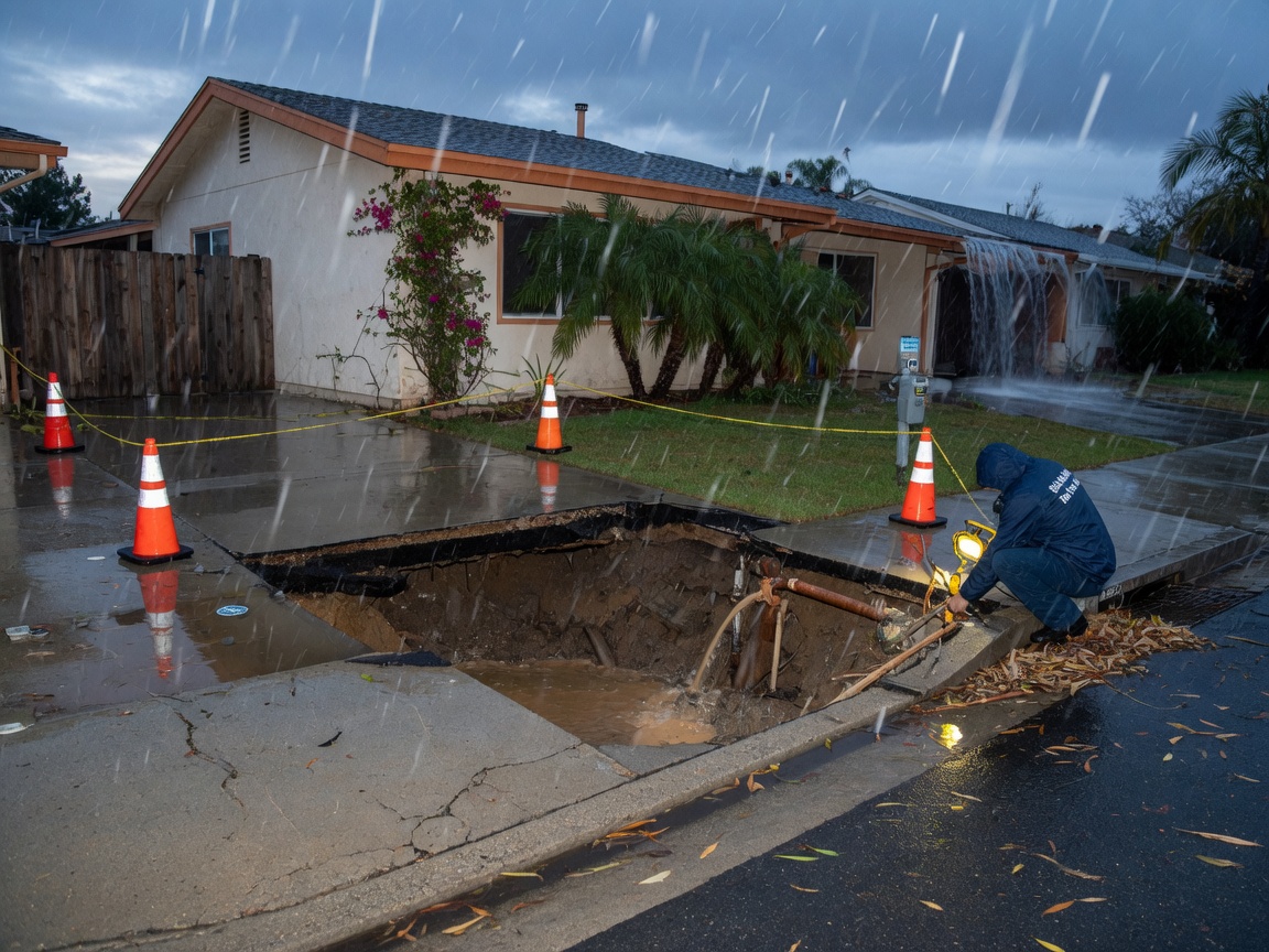 How Winter Rains Trigger Slab Leaks in Brea Homes