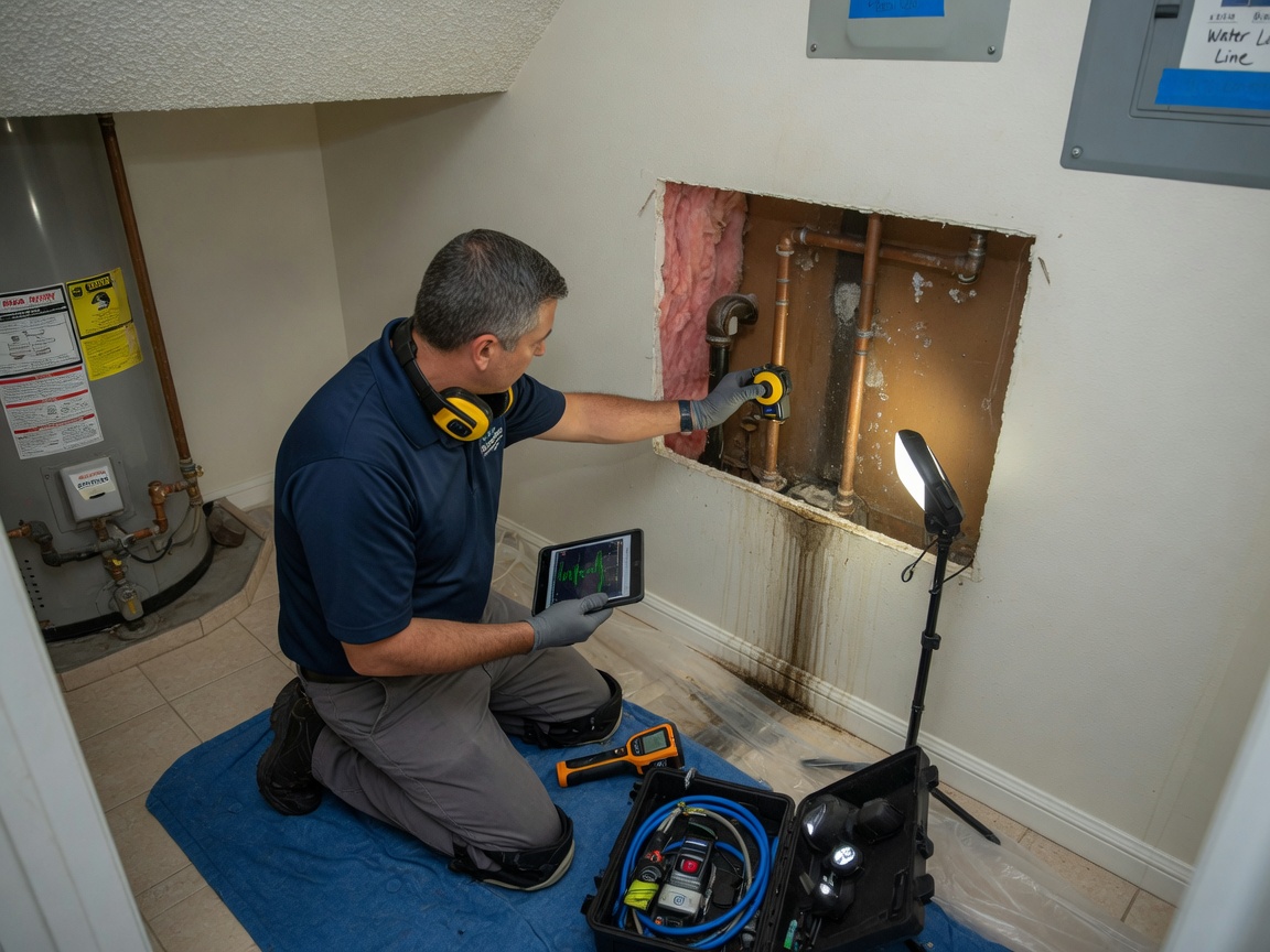 Slab Leak Repair in Walden Estates, CA 92821