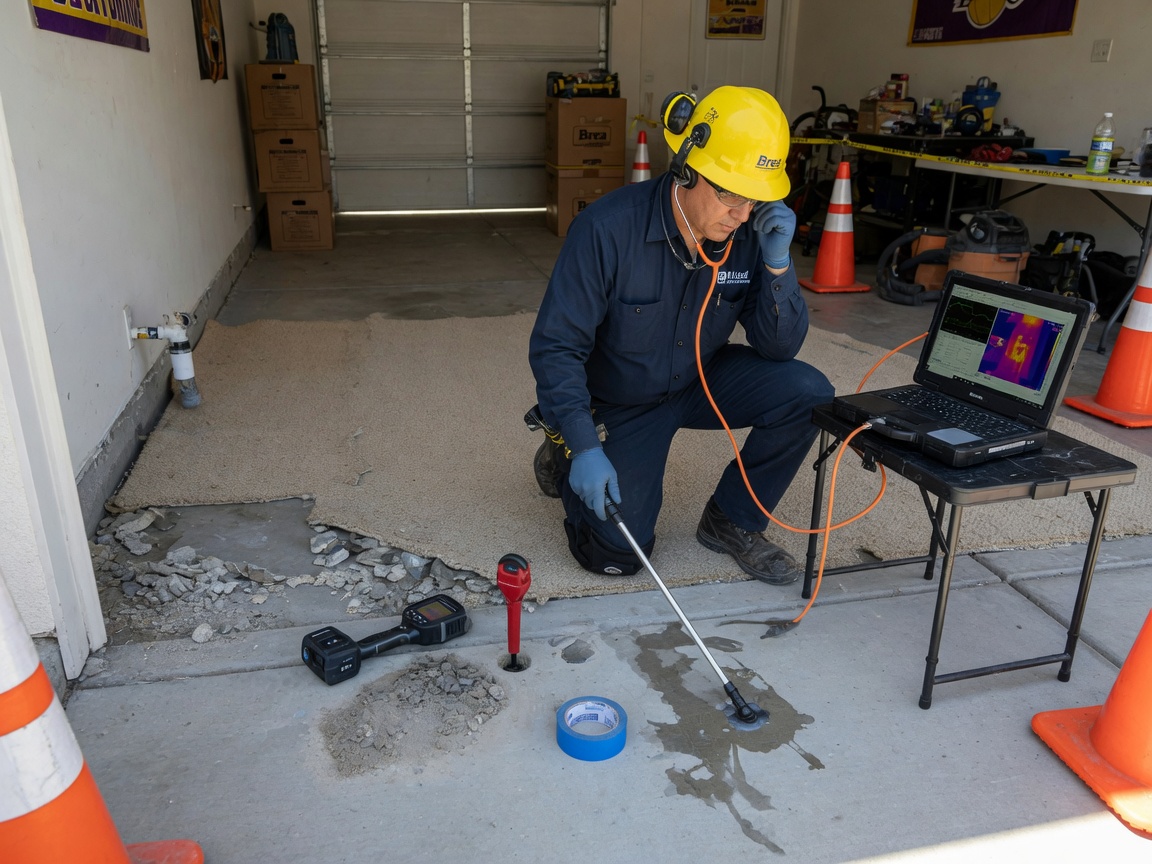 Slab Leak Detection in Brea